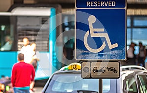 Handicapped Parking Area - Henri Coanda Airport, Otopeni, Romania